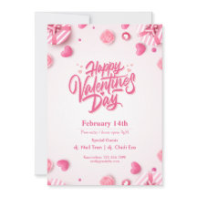 "Mangez, buvez et aimez" Valentine's Day Party Inv