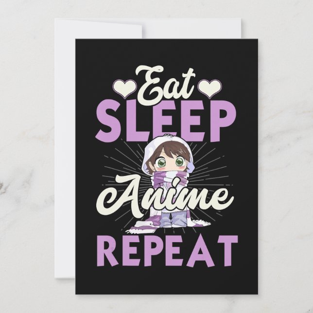 Invitation Mangez le sommeil Anime Répétez le manga amoureux  (Devant)