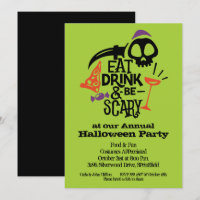 Mangez un verre et soyez effrayant Halloween