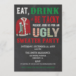 Invitation Mangez un verre, faites la fête de Noël des plus a