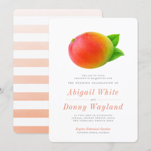 Invitation Mango d'été Fête du mariage
