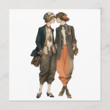 Mannequins de mode queer vintage - feuille de déco