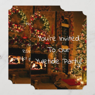 Invitation manoir et cheminée