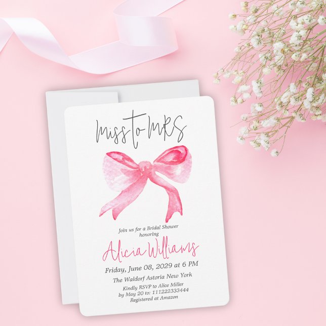 Invitation Manque minimale à la Fête des mariées de la boîte  (Créateur téléchargé)