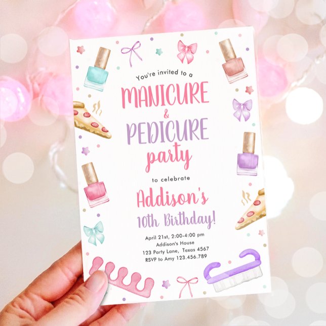 Invitation Manucure et pédicure Arc de fête de Manucure-Pédic (Créateur téléchargé)