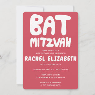 Invitation Manufacture super Personnalisée Bat mitzvah Étoile