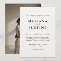 Maquette de photo de mariage hivernal minimaliste