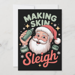 Invitation Maquillage de Noël Santa Makeup Artist pour peau