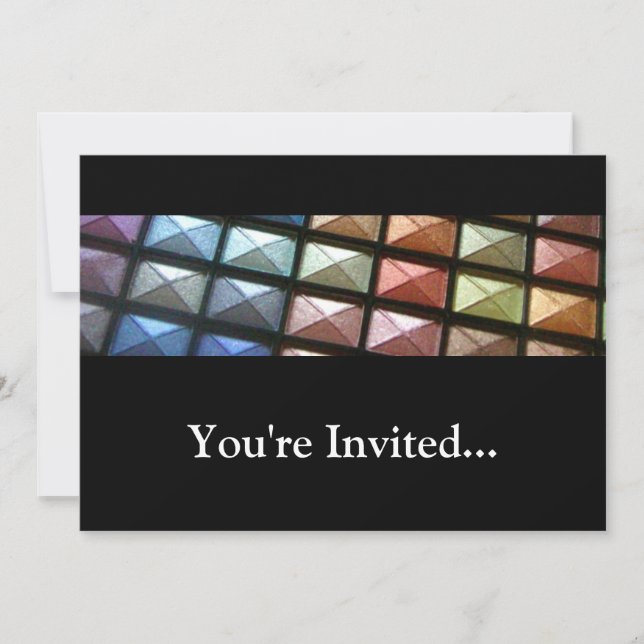 Invitation Maquillage géométrique des ombres (Devant)