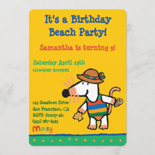 Invitation Marais Avec Coquilles Anniversaire