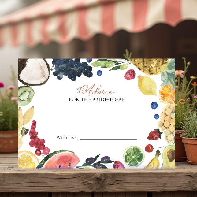 Invitation Marché | Conseils de Fête des mariées pour la cart (Créateur téléchargé)