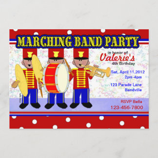 Invitation Marching Band Party