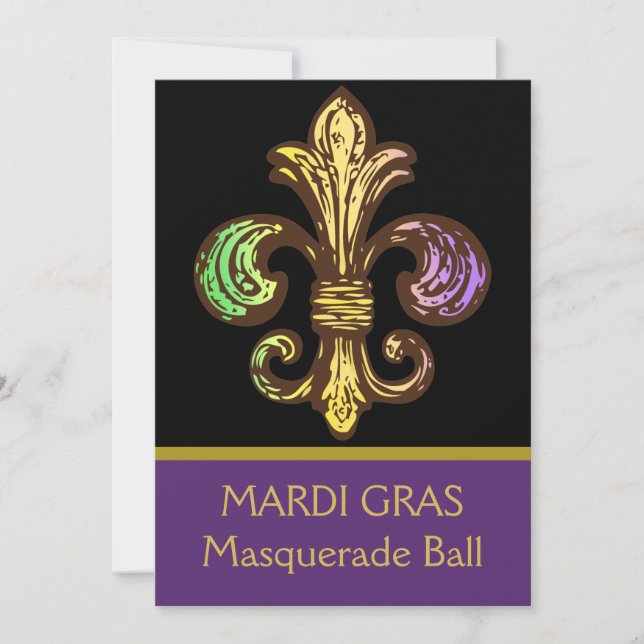 Invitation Mardi Fleur de Gras (Devant)
