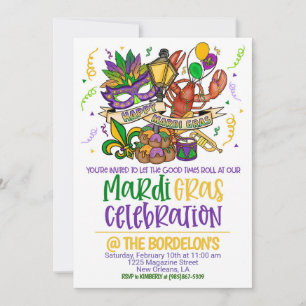 Invitation Mardi Gras