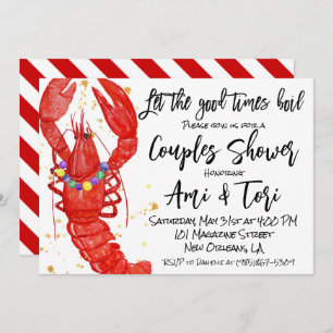 Invitation Mardi Gras Crawfish
