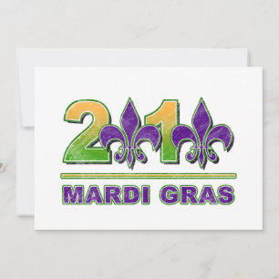 Invitation Mardi Gras Fleur-de-Lis 2010