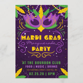 Invitation Mardi Gras Masquerade