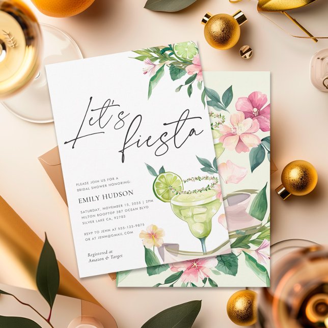 Invitation Margarita Fête des mariées mexicaine Fiesta (Créateur téléchargé)