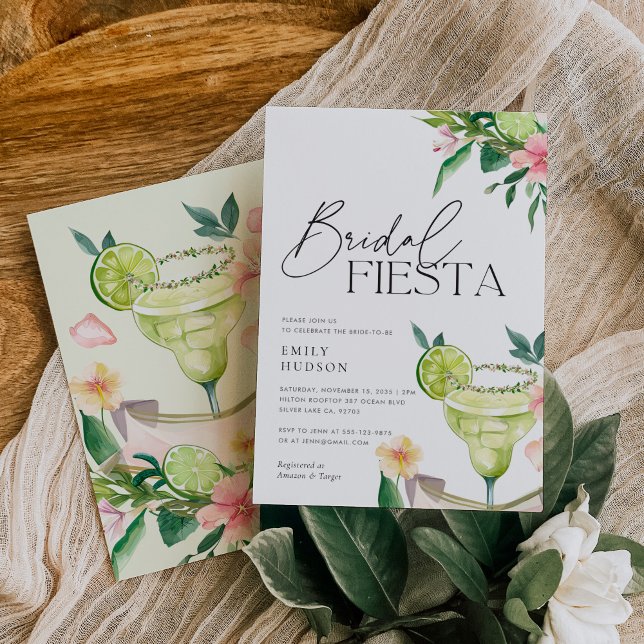 Invitation Margarita Fête des mariées mexicaine Fiesta (Créateur téléchargé)