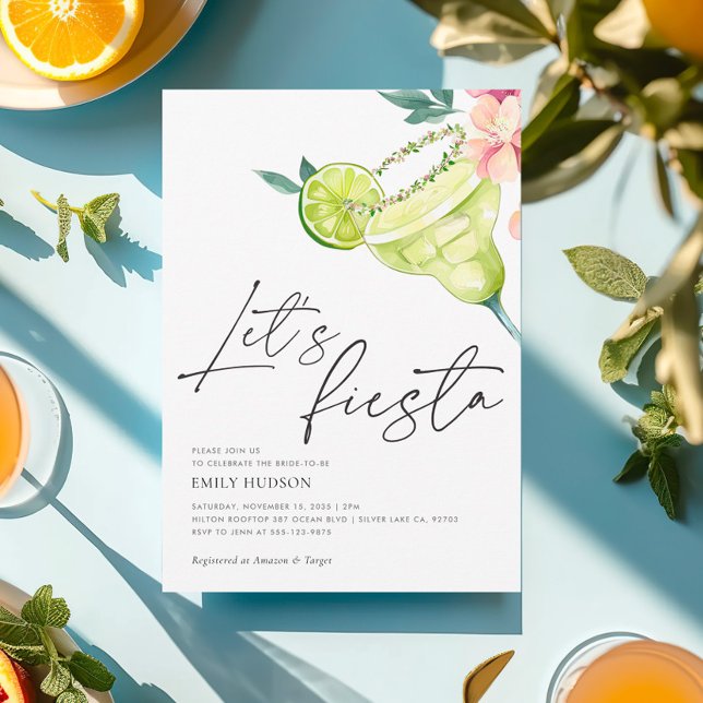 Invitation Margarita Fête des mariées mexicaine Fiesta (Créateur téléchargé)
