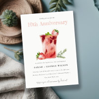 Margarita rose fraise Chaque année Anniversaire