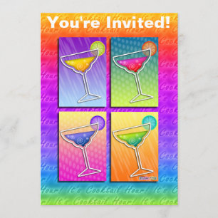 Invitation - margaritas d'art de bruit