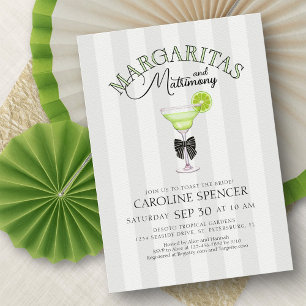 Invitation Margaritas Matrimony Baby Shower de Mariée