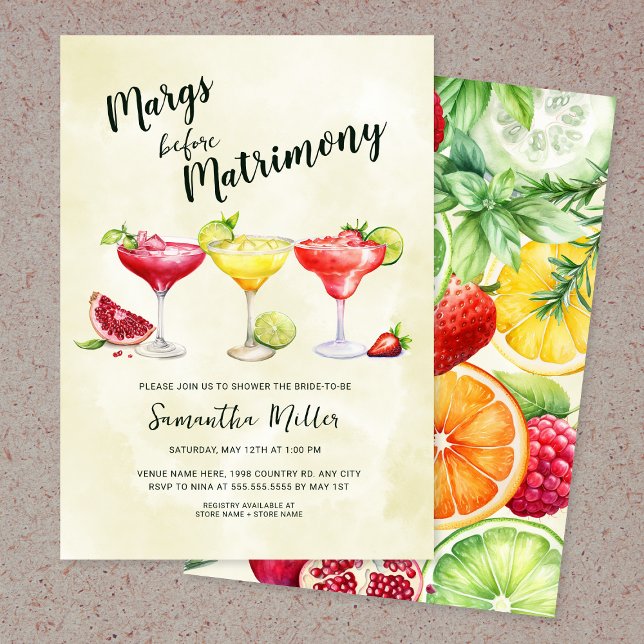 Invitation Marges avant Fête des mariées de mariage (Créateur téléchargé)
