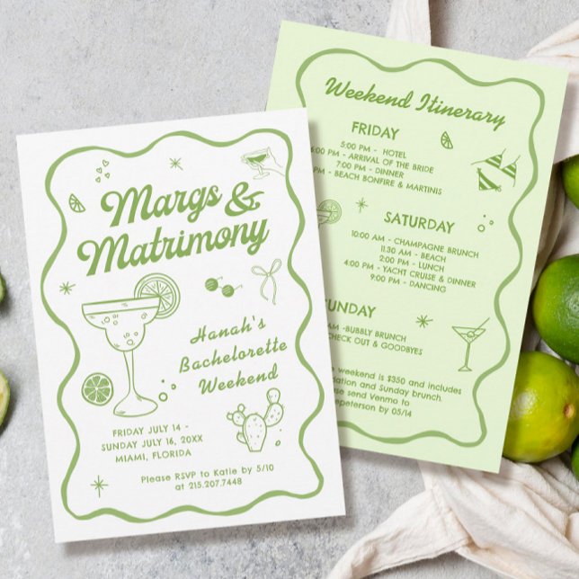 Invitation Marges et bachelorette de mariage (Créateur téléchargé)