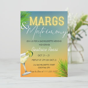 Invitation Marges et mariage Bachelorette Week-end