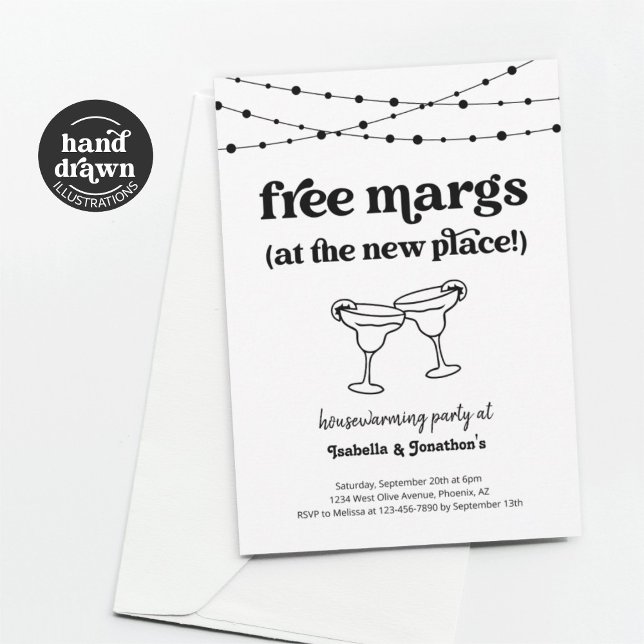 Invitation Marges gratuites Funny Houseréchauffer Party Invit (Créateur téléchargé)