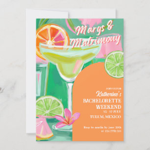 Invitation Marges & Mariage Bachelorette Week-end Itinéraire