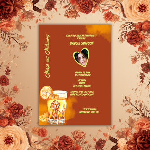 Invitation margs bohèmes marron et mariage Bachelorette photo