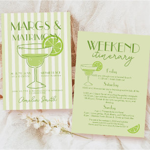 Invitation Margs et Cocktail de Mariage Enterrement de Vie de