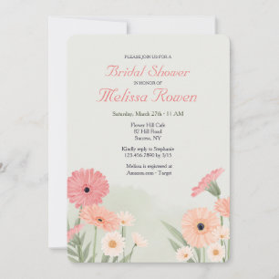 Invitation Marguerites gerbera