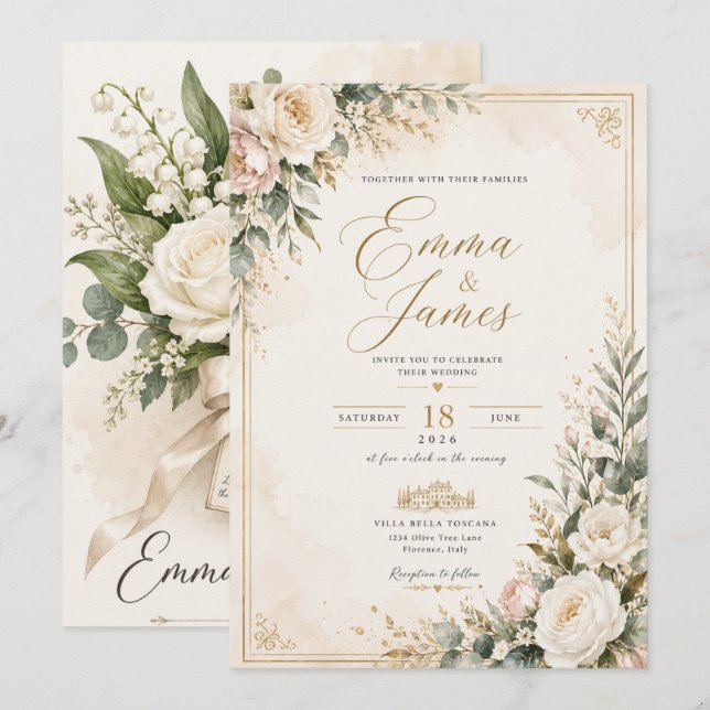 invitation mariage (Front/Back)