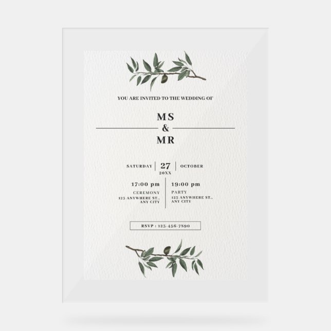 INVITATION MARIAGE (Recto)