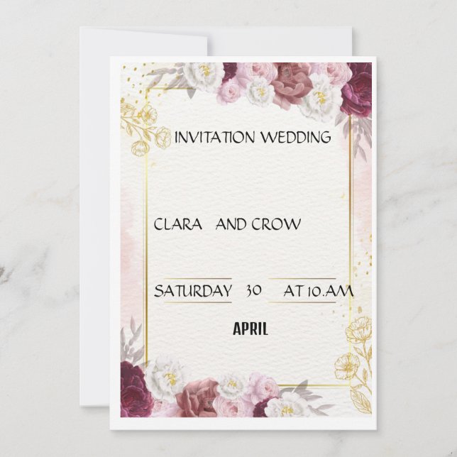 INVITATION MARIAGE (Devant)