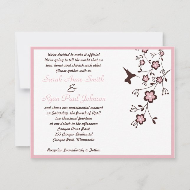 Invitation Mariage (Devant)