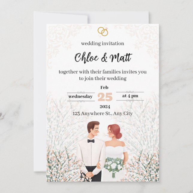 Invitation Mariage (Devant)