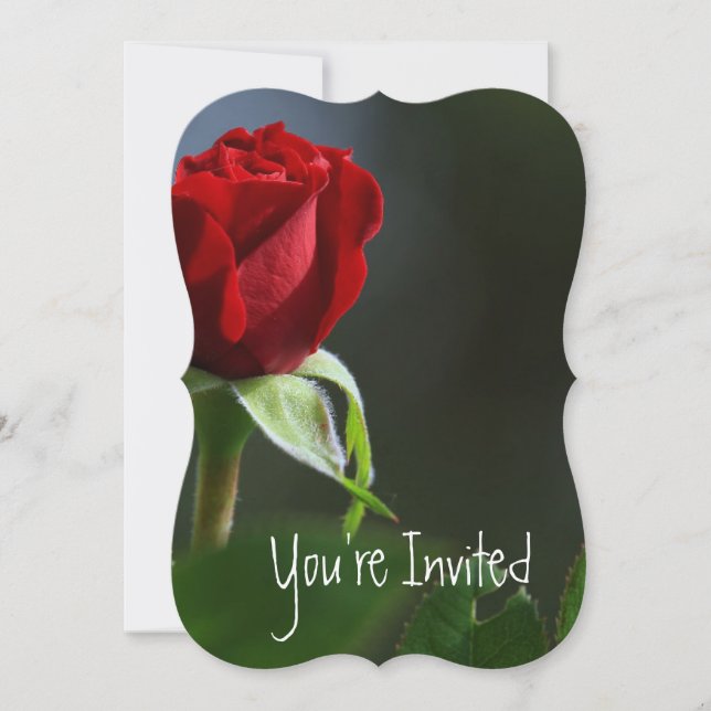 Invitation Mariage 15e anniversaire Rose Jardin Flower (Devant)