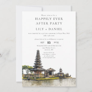 Invitation Mariage à Bali pour toujours heureux