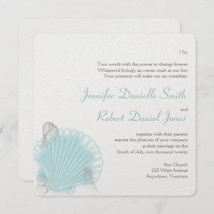 Invitation Mariage à Blue Seashell Beach