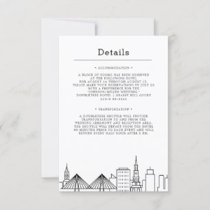 Invitation Mariage à Charleston Détails pour les invités