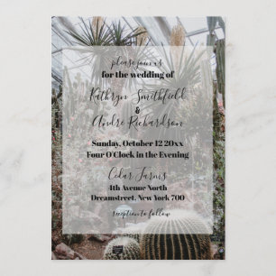 Invitation Mariage à effet de serre
