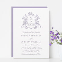 Mariage à la Crête Florale de Lavande Romantique