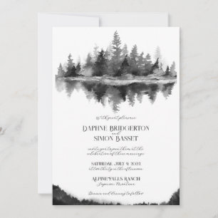 Invitation Mariage à la Montagne Brumeuse