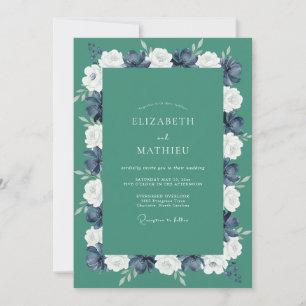 Invitation Mariage à la Pivoine de Jade
