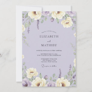 Invitation Mariage à la Vigne d'Ivoire et d'Améthyste