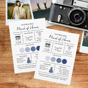 Invitation Mariage à l'aquarelle moderne bleu côtier de plage